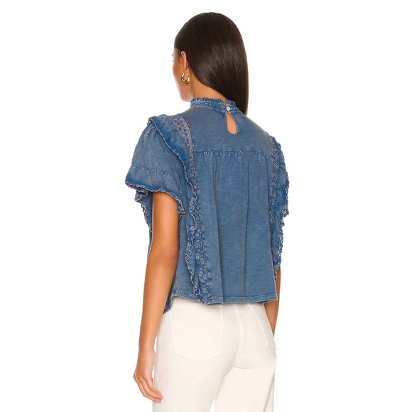 Free People Le Femme Tee Ruffle Babydoll - Picture 4 of 14